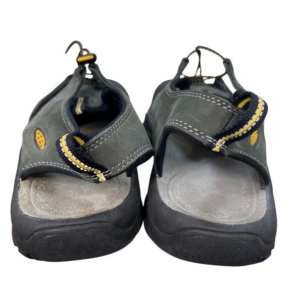 Keen Men’s Newport H2 Grey Leather Hiking Trail Sandals Size US 11.5